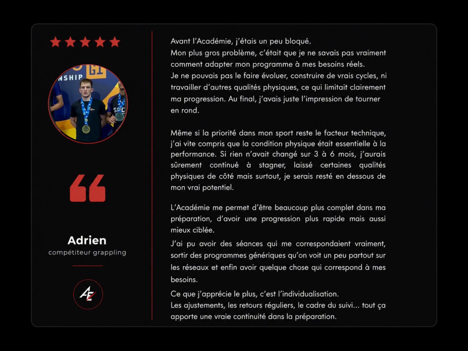 Avis membre 2 de l’Académie Explosif Fighter